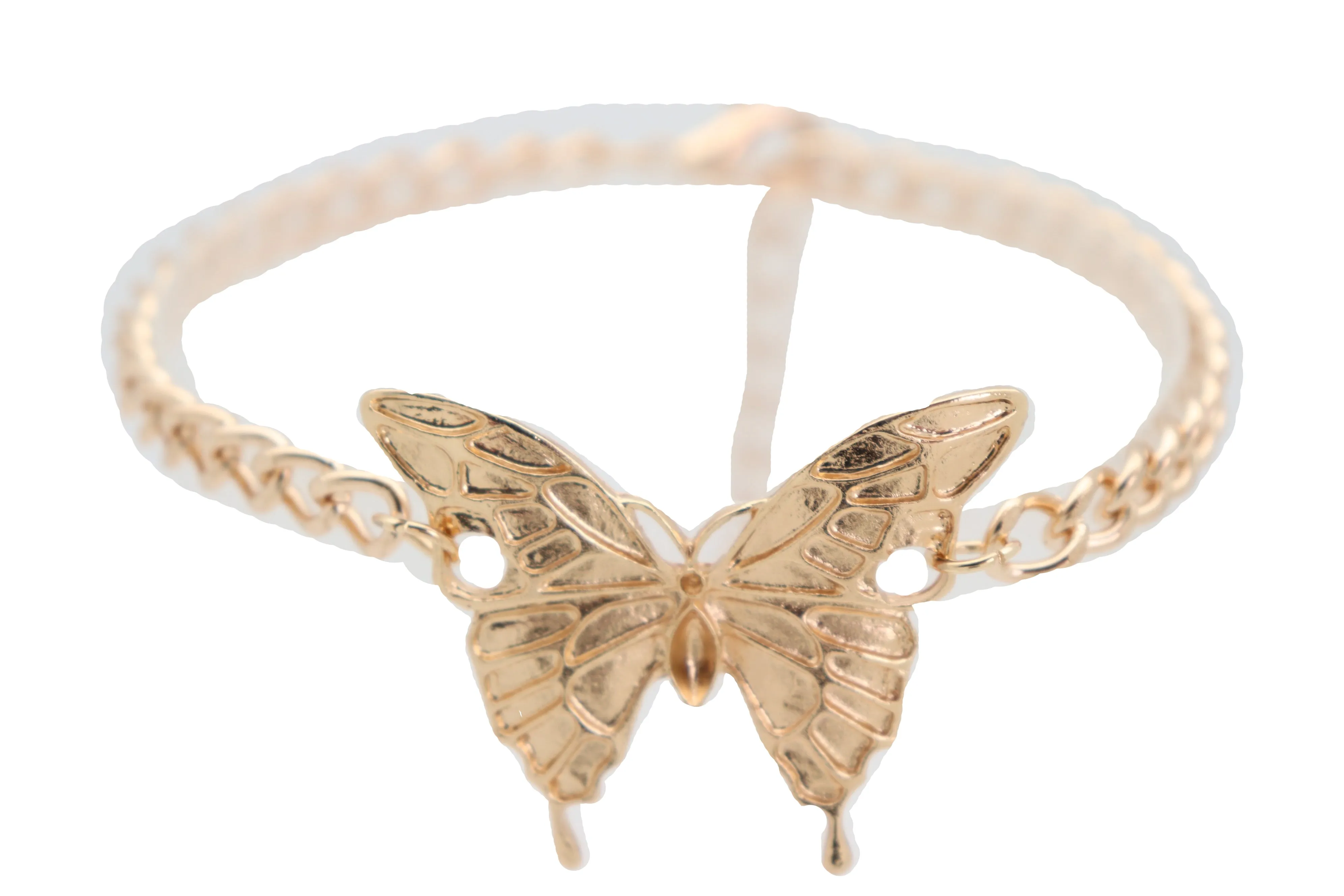 Women Gold Metal Boot Chain Bracelet Anklet Heel Shoe Butterfly Charm Jewelry Spring Summer Style